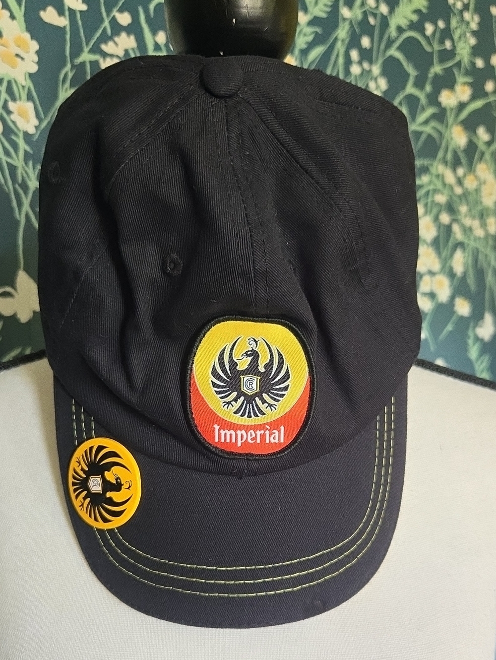 Imperial Beer Logo Black Cap Yellow & Red